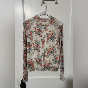Floral Mesh Top